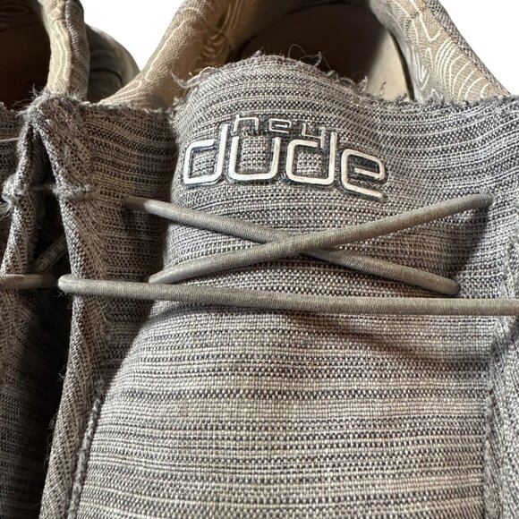 Hey Dude Men's Wally Sox Loafer Shoes Size Y5 L6 US‎ Gray Slip-On Casual - Picture 3 of 8